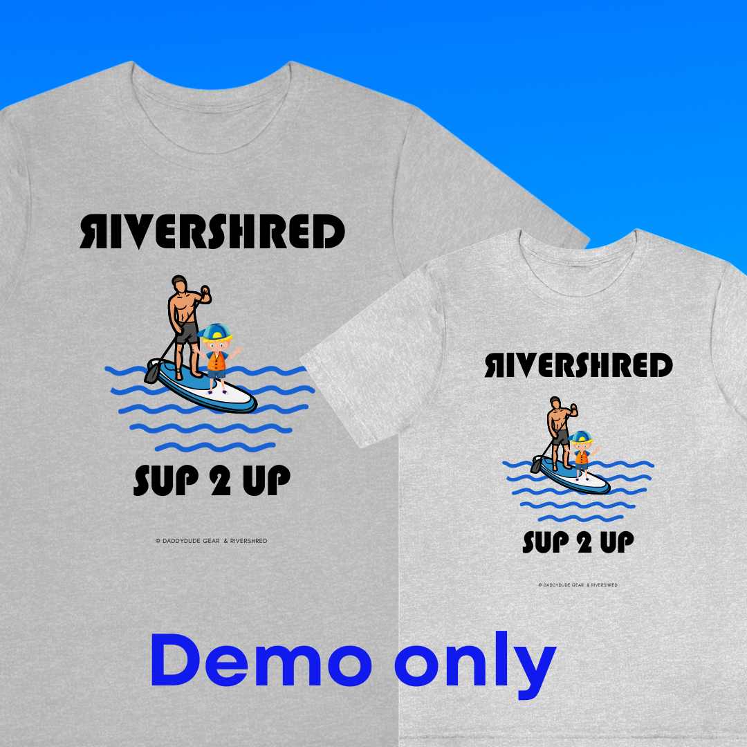 Rivershred SUP2UP (adult tee) DEMO