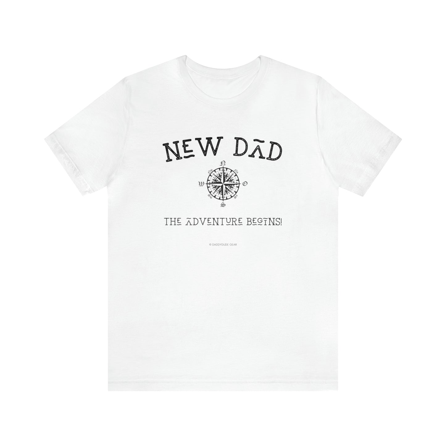 New Dad Adventure Begins (adult tee)