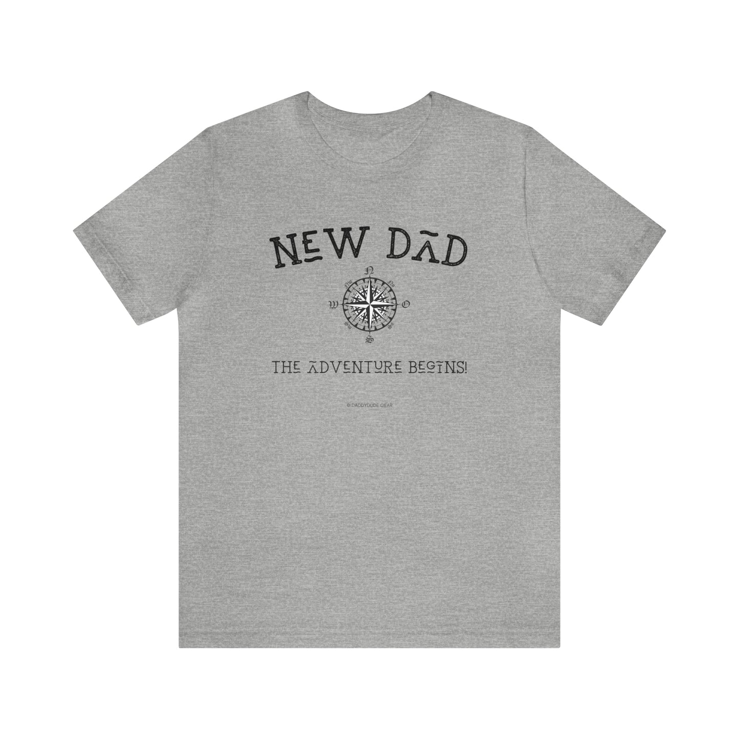 New Dad Adventure Begins (adult tee)