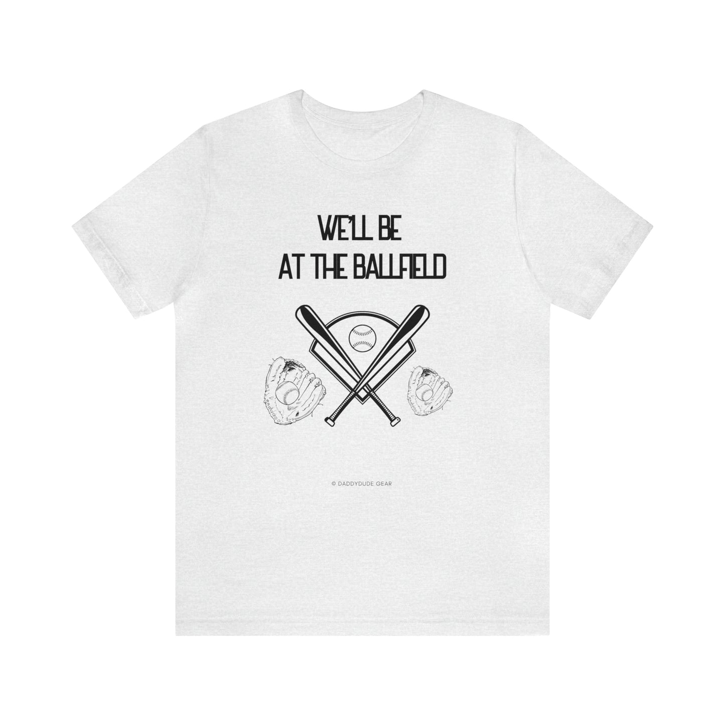 At the ballfield (adult tee)