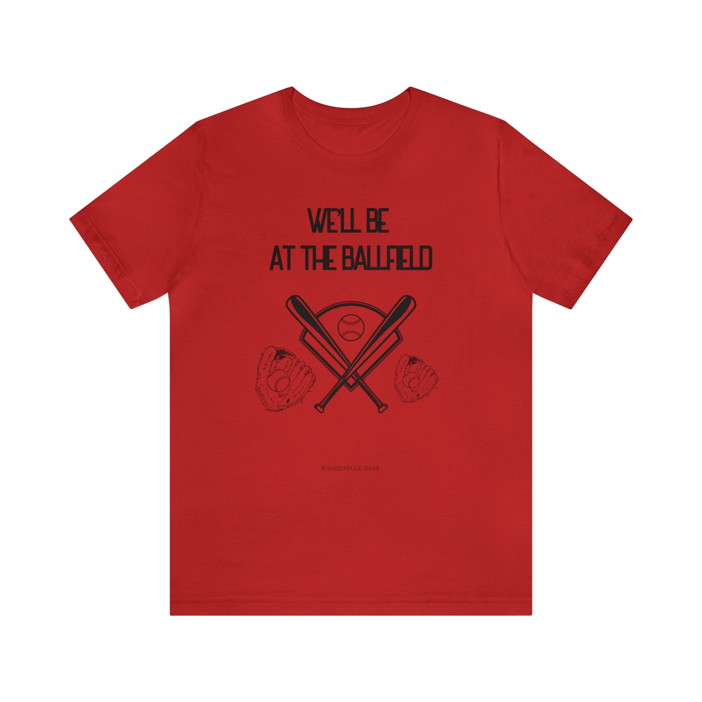 At the ballfield (adult tee)