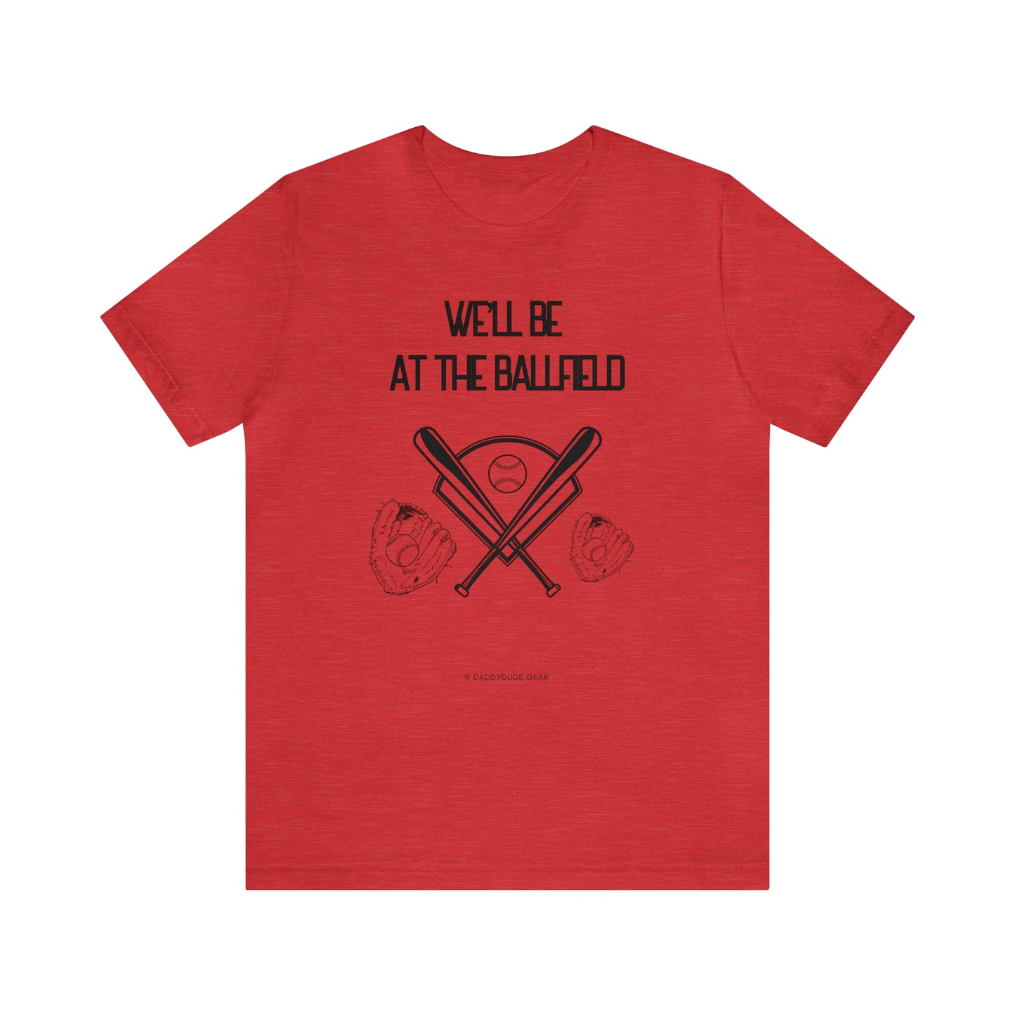 At the ballfield (adult tee)