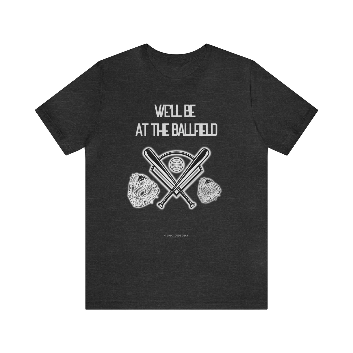 At the ballfield (adult tee)