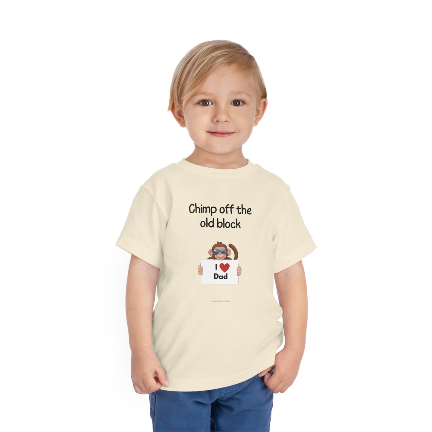 Chimp off the old block (toddler tee)