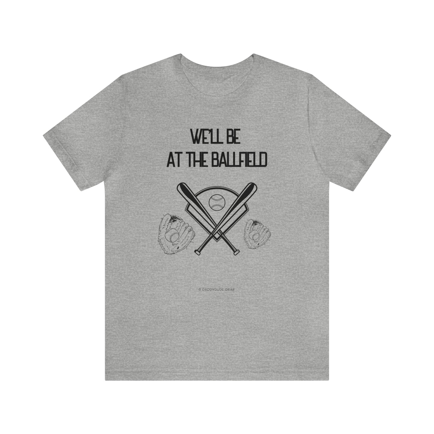 At the ballfield (adult tee)