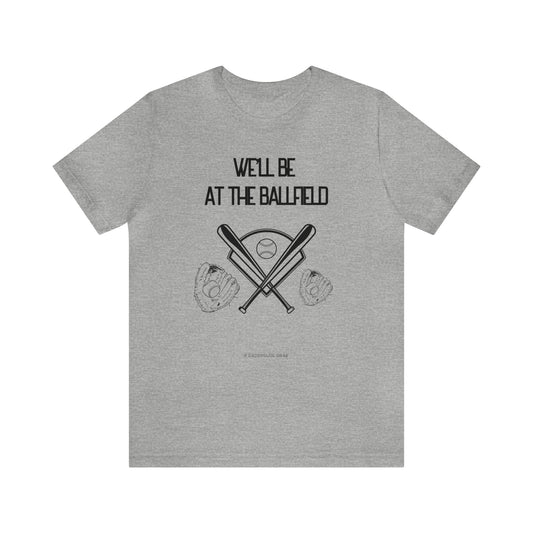 At the ballfield (adult tee)